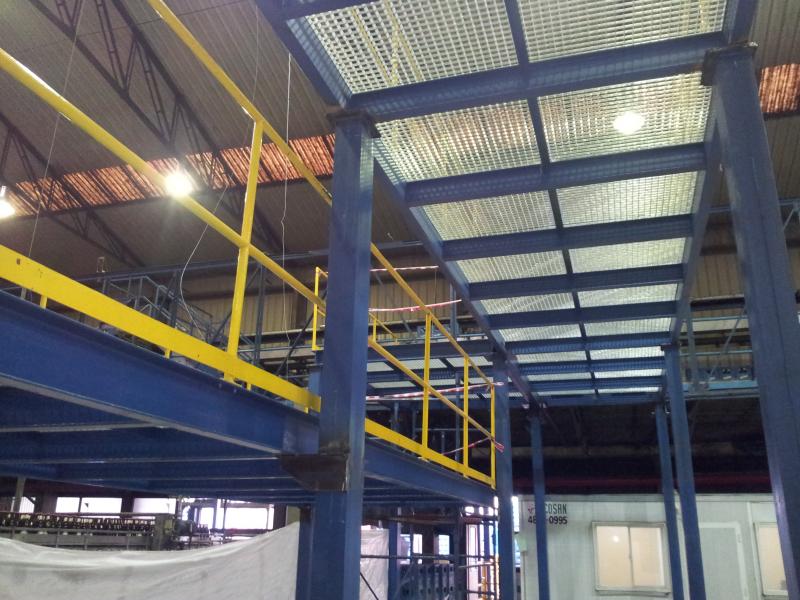 Plataformas con rejilla electrosoldada galvanizada en caliente