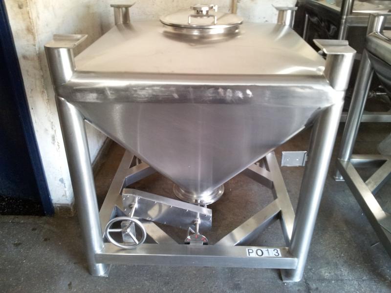Restauración de bins de acero inoxidable