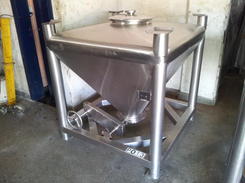 Restauración de bins de acero inoxidable